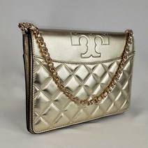 토리버치 Tory Burch 골드 사바나 클러치 시그니처 위슬렛