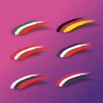 오토바이 튜닝 반사스티커 헬멧 데칼 바이크 2가지 사이즈, 대형러시아데칼(좌)