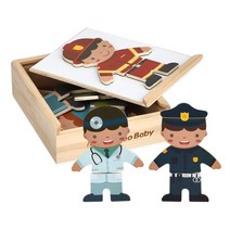 어린이집직업놀이 3조각 직업매칭 자석퍼즐 가정용 자석교구 5세아이 아이교구 창의력 IQ 홈스쿨
