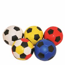 말랑말랑 칼라 어린이 축구공/연질축구공/칼라축구공, 블루