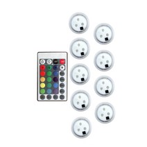 RGB 16 색 잠수정 조명 후미등 3 LED 수중 야간 수영장 야외 꽃물통 물병케이지 어항 연못 웨딩 크리스마스, [09] 9 Lamp 1 controller