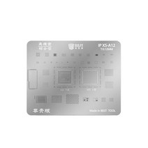전화 BGA Reballing 스텐실 볼 아이폰 호환 X XS 11 6 7 8 플러스 A8 A9 A10 A11 A12 A13 IC 칩 로직 보드 용 납땜 네트 플레이트, [05] for XS A12