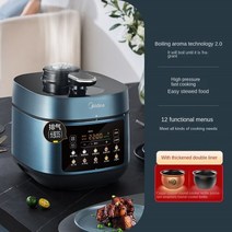 슬로우쿠커가정용 2 라이너 압력 조리기 4.8L 멀티 쿠커 스튜 고기 수프 죽 슬로우, 01 A-4.8L_02 미국