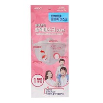 [유통기한230927]하이가드 KF94 황사방역마스크 피치핑크, 대형-1봉
