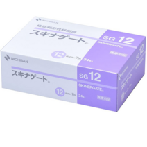 니찌반 스키나 게이트 속눈썹 연장 테이프 12mm x 7m 24개 SG12 SG-12, 기본