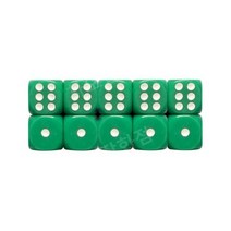 다양한 종류 다면체 주사위 세트 테이블 게임 보드게임 액세서리 인기 주사위 10PCS, 초록