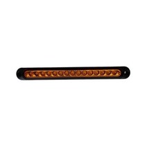 25cm 10v30v 15led 자동차 미등 후면 안개등 중지 캐러밴 브레이크 램프 트럭 트레일러 외부 조명 트럭 램프 1 개, 없음, amber+constant with flow