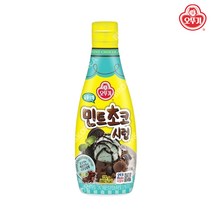 오뚜기 민트초코 시럽 220g 1개 달콤상쾌 아이스크림 빙수 초콜렛 소스