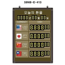 (OGU)환율현황판(넘버링 돌출형) 모델 59NB-E-41