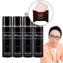 박명수 흑채 헤어리치 스프레이 120g 마스크팩 or 나비비누 증정 스프레이흑채 ~, 4개, 흑갈색