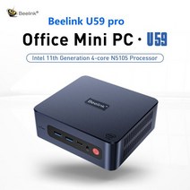 미니pc Beelink-U59 PRO 윈도우즈 11 미니 PC 인텔 11 세대 N5105 8GB 256GB M.2 SATA SSD 2.9Ghz BT 4.0, 04 EU, 02 16GB 512GB