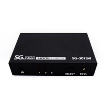 SG-301SW HDMI 셀렉터 3포트 선택기 스위치 3대1, 단품