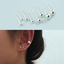 RANUNSTYLE 라넌스타일 s925 은침 볼 귀걸이