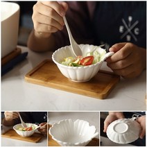 소스 볼 앞 접시 찍어먹는 간장 간식 트레이 유니크 예쁜 물결 그릇 플레이팅 식탁 꾸미기, A타입