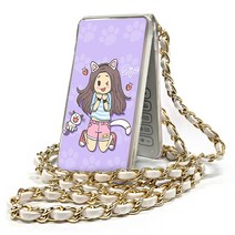 유니크한 디자인 폴더폰 목걸이줄 스트랩 디자인 핸드폰 케이스/갤럭시폴더2 케이스 G610