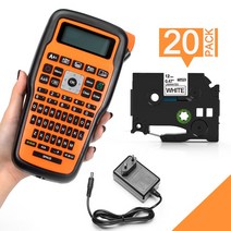 라벨프린터 블루투스라벨기 산업용라벨프린터 E1000Pro 라벨 메이커 휴대용 프린터 인쇄 기계 무선 산업용, 10 1 OR 20PK AZe-231_01 EU 플러그