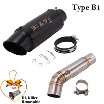 혼다 CBF600N 변형 호넷 오토바이 배기 이스케이프 수정 모토 마후라 중간 링크 DB 킬러, 09 Type B1