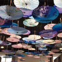 우산 양산 인테리어 천정 쇼핑몰 예술 미술 포토존, 큰 얼굴 스타일  82cmㅡ1개, 1개