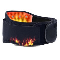 복부온열기 배 허리 온열기 찜질기 온열복대 자체 가열 허리 트리머 지원 전기석 바디 셰이퍼 체육관 액세서리 허리 통증 및 부상 회복을위한 따뜻한, 검은색, l