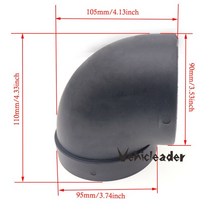 이동식무시동히터 거치대 소음기 부품 캠핑 차박 난방42/60/75/90mm Webasto Eberspaecher 디젤 주차 용 플, 04 90mm A