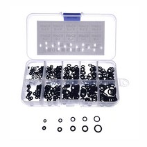오일링 패킹 실리콘 고무 오링 사이즈 18종 255개묶음, O링225pcs