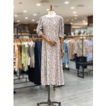 써스데이아일랜드 넥라인 배색 원피스 t224mop256
