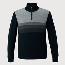 인디안 [22년 겨울 최저가] 고급 울100% 그라데이션 하프터틀넥 반집업 니트 MIBBHXW9311BCN