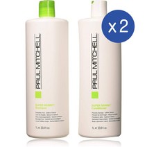 폴미첼 슈퍼 스키니 스무딩 샴퓨 컨디셔너 1L 듀오 Paul Mitchell Super Skinny Smoothing Liter Duo, 2개