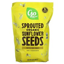 고 라우 바다 소금 함유 유기농 발아 해바라기 씨 397g 14oz 375389, 2kg
