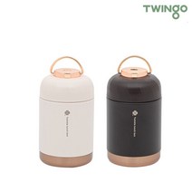 트윙고 뉴∼트윙클 보온도시락 죽통 450ml, 화이트