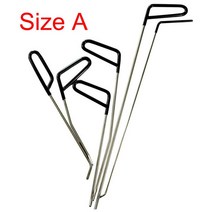 견고한 자동차 덴트 수리 우박 리무버 후크 봉 바디 시트 금속 페인트리스 전문 기계 워크샵 툴링, 02 Size A