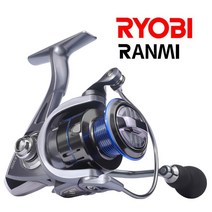 RYOBI RANMI 회전 릴 5.2:1 기어비 전면 조정식 항력이 있는 연속 역방향 낚시 릴, 3000