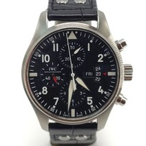 기타 [빈티지] IWC 파일럿 크로노 스틸 시계 IW377701