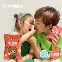 틴코볼 무설탕 단백질 초코볼 어린이 아이 성장 영양 간식 과자 밀크 다크 초코볼 45g 6개입, 밀크 (6개입)