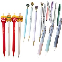 0.5mm 과일 동물 다이아몬드 보석 패스트푸드 캐릭터 샤프 무한연필 무한펜 학생 문구 학용품 선물, 다이아몬드 보석샤프(랜덤혼합발송)