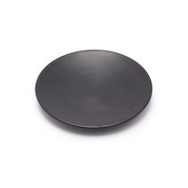 식당 가정 고급스러운 원형 멜라민 5종 접시 대형 미니 캠핑 메인 검정 그릇 빵접시, 1개