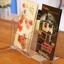A6 카달로그 브로셔 꽂이 전단지꽂이 메뉴보드판 행사안내판 메뉴판만들기 팸플릿거치대 리플렛거치대 입간판 캐페메뉴판 쇼파사이드테이블, 4단