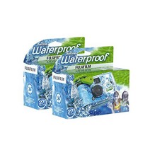 Fujifilm Disposable QuickSnap Waterproof Pool Underwater 35mm Camera Pack of 2, 1