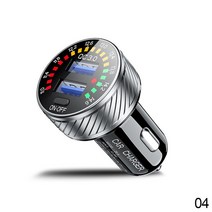 전기차 고속충전 충전기 완속 QC 3.0 듀얼 USB 차량용 충전기 12V 24V 방수 18W 고속 마키 라이트 LED 전, [02] 은