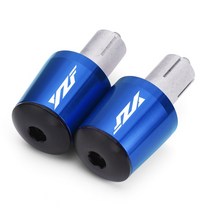 7/8 quot22mm 바이크 오토바이 핸들 바 엔드 플매트 카펫 매트 러그 슬라이더 그립 캡 액세서리 Yamaha YZF R3 R25 R6 R1 R125 R250 R6s, 03 Blue