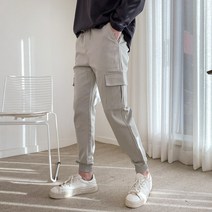 면 스판 남자 카고바지 밴딩 조거팬츠