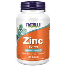 [해외] 나우푸드 아연 50mg (250타블렛)