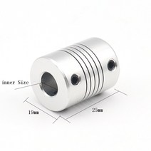 후렉시블조인트 스테퍼 모터 커플러 샤프트 커플링용 알루미늄 플렉시블 커플 링 mm .m .mm 개, [38] .x