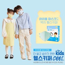 [본사직영]헬스키퍼 쿨 40매 KFAD 마스크 공산품 컬러마스크, 소형(S), 네이비40매