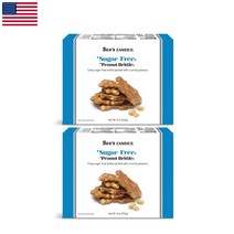 미국 sees candies 씨즈캔디 시즈캔디 무설탕 피넛츠 피넛 땅콩 브리틀 226g 2팩, 2개