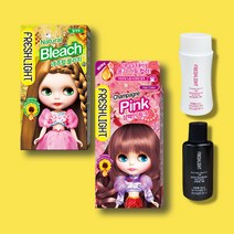 프레쉬라이트 밀키타입 셀프 투톤염색 세트 네추럴블리치+샴페인핑크