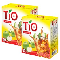 동서 티오 아이스티 애플 40T X 2개(80T) 분말 음료 에이드 레몬 복숭아맛 홍차