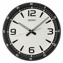 Seiko Shi 다이얼 벽시계 화이트, White