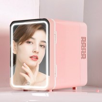 DK 소형냉장고 고급화장품냉장고 차량용 냉장고 BX02, 6L 핑크 미러