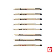사쿠라 피그마 마이크론 낱개 003~08 mm PN 브러쉬, 005-레드
